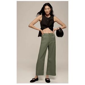 NWT Anthropologie  26 TALL The Colette Crop Wide-Leg Pants by Maeve Size 26T